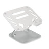 Support pour ordinateur portable LAPTOP STAND argenté avec fentes de ventilation et support réglable de hjh OFFICE