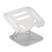 Support pour ordinateur portable LAPTOP STAND argenté avec fentes de ventilation et support réglable de hjh OFFICE