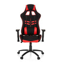 Fauteuil Gamer LEAGUE PRO I en noir et rouge avec coussins de nuque et lombaire de hjh OFFICE