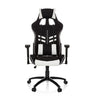 Fauteuil Gamer LEAGUE PRO I en noir et blanc avec repose-tête et accoudoirs intégrés de hjh OFFICE