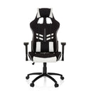 Fauteuil Gamer LEAGUE PRO I en noir et blanc avec repose-tête et accoudoirs intégrés de hjh OFFICE
