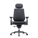 Chaise de bureau LiberNovo Maxis Elektric en graphite avec appui-tête et accoudoirs réglables de Libernovo