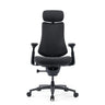Siège de bureau haut de gamme LiberNovo Omni Pro en gris foncé avec appui-tête et accoudoirs réglables de Libernovo