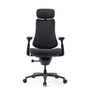 Siège de bureau haut de gamme LiberNovo Omni Pro en gris foncé avec appui-tête et accoudoirs réglables de Libernovo