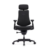 Siège de bureau haut de gamme LiberNovo Omni SE noir avec appui-tête et accoudoirs réglables de Libernovo