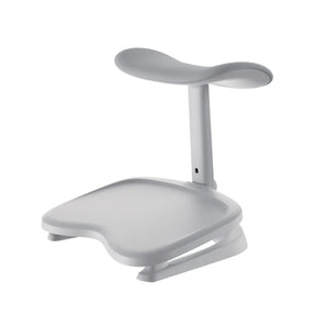 Repose-pieds LiberNovo Omni StepSync gris graphite avec deux niveaux et une surface d'appui courbée de Libernovo