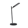 Lampe de bureau noire Lumanova D2 avec pied mince et tête orientable de hjh OFFICE