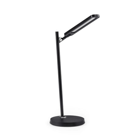 Lampe de bureau noire Lumanova D2 avec pied mince et tête orientable de hjh OFFICE