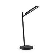 Lampe de bureau noire Lumanova D2 avec pied mince et tête orientable de hjh OFFICE