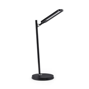 Lampe de bureau noire Lumanova D2 avec pied mince et tête orientable de hjh OFFICE