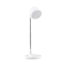 Lampe de bureau blanche Lumanova D3 avec pied mince et abat-jour rond de hjh OFFICE