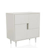 Commode blanche LYKKJA avec quatre rabats frontaux décalés et pieds coniques de hjh LIVING