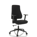 Siège de bureau de qualité professionnelle MATHES noir avec accoudoirs et cinq roulettes de hjh OFFICE