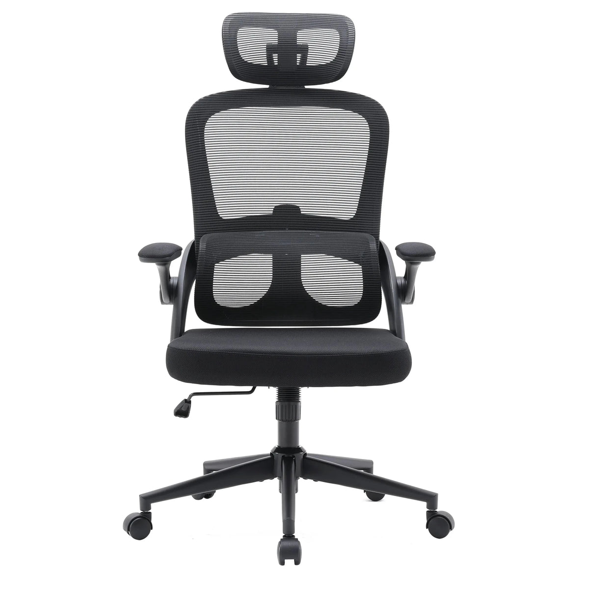 Siège de bureau de qualité professionnelle MC102C-M101 en noir avec dossier en maille et appui-tête de Sihoo