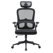 Siège de bureau de qualité professionnelle MC102C-M101 en noir avec dossier en maille et appui-tête de Sihoo