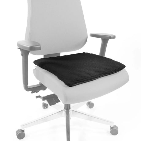 Coussin de siège MEDISIT I noir sur une chaise de bureau gris clair de hjh OFFICE
