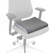 Coussin de siège gris MEDISIT V sur une chaise de bureau blanche de hjh OFFICE