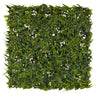 Tapis végétal vert MORE GREEN I avec des feuilles de fougère denses et de petites fleurs blanches de hjh OFFICE