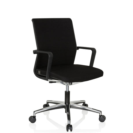 Siège de bureau de qualité professionnelle MOVE-TEC 3D noir avec accoudoirs et piètement étoile brillant de hjh OFFICE