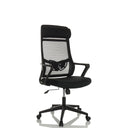 Siège de bureau à domicile NEKEO noir avec dossier en maille et accoudoirs de hjh OFFICE