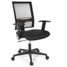 Siège de bureau à domicile OFFICE R8 noir avec dossier en maille et accoudoirs de hjh OFFICE