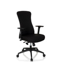 Siège de bureau de qualité professionnelle OFFICE XT PRO noir avec accoudoirs et piètement à roulettes de hjh OFFICE