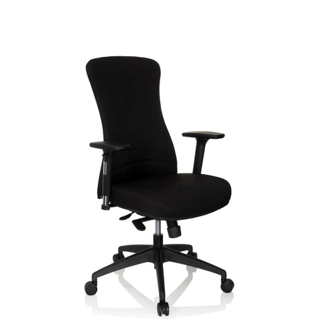 Siège de bureau de qualité professionnelle OFFICE XT PRO noir avec accoudoirs et piètement à roulettes de hjh OFFICE