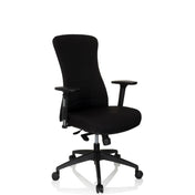 Siège de bureau de qualité professionnelle OFFICE XT PRO noir avec accoudoirs et piètement à roulettes de hjh OFFICE
