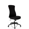 Siège de bureau de qualité professionnelle OFFICE XT noir avec revêtement en tissu et cinq roulettes de hjh OFFICE