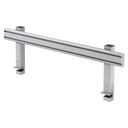 Rail d'organisation argenté ORG en métal avec deux supports stables de hjh OFFICE PRO