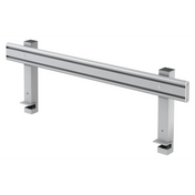 Rail d'organisation argenté ORG en métal avec deux supports stables de hjh OFFICE PRO