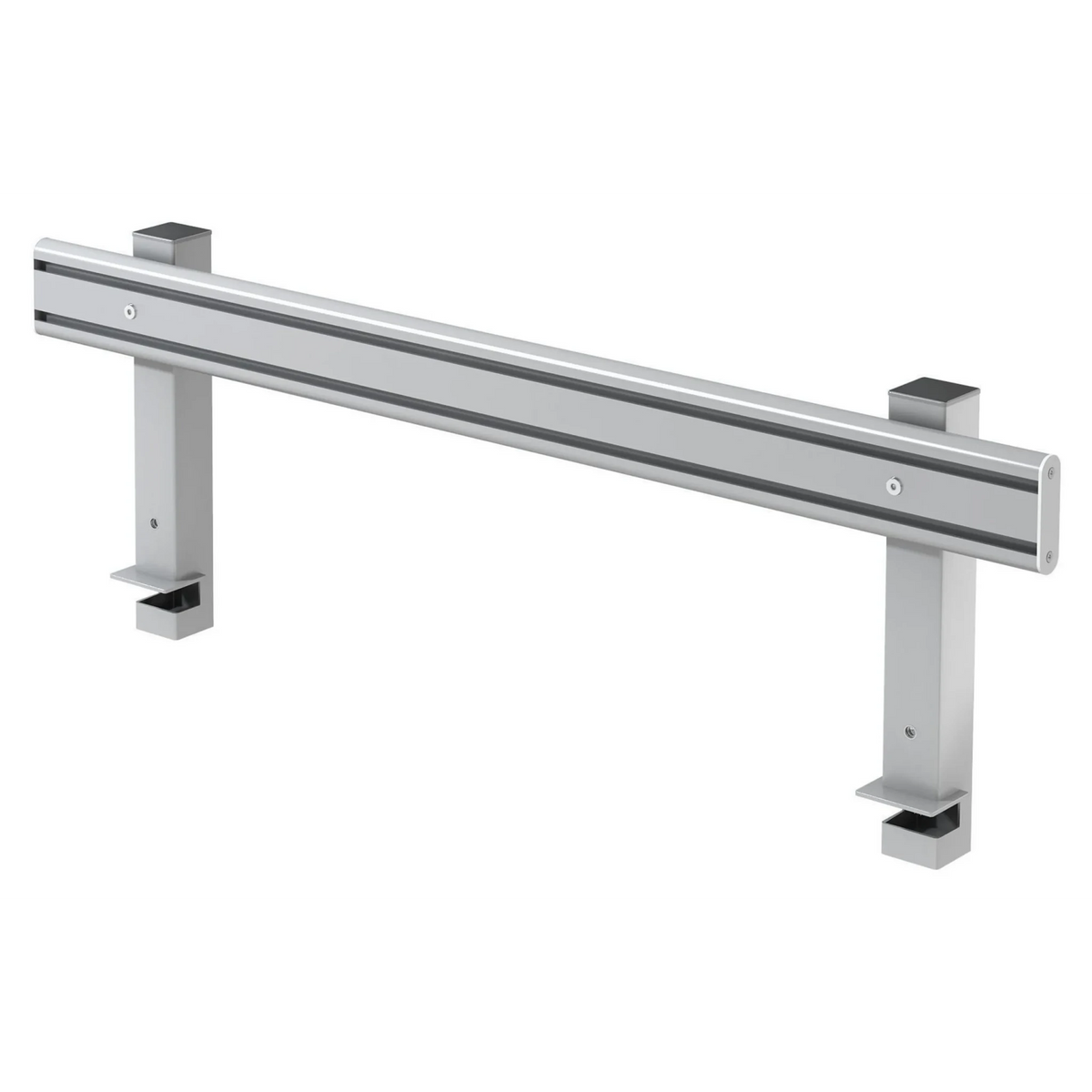 Rail d'organisation argenté ORG en métal avec deux supports stables de hjh OFFICE PRO
