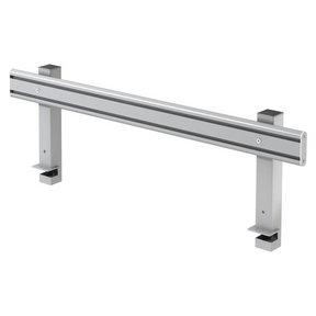 Rail d'organisation argenté ORG en métal avec deux supports stables de hjh OFFICE PRO