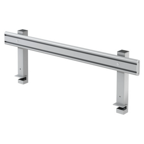 Rail d'organisation argenté ORG en métal avec deux supports stables de hjh OFFICE PRO