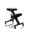 Tabouret à genoux ORTHONI noir avec assises rembourrées et roulettes de hjh OFFICE