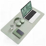 Sous-main de Bureau Padflux Clean vert clair avec surface lisse et coins arrondis de hjh OFFICE