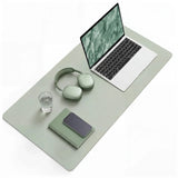 Sous-main de Bureau Padflux Clean vert clair avec surface lisse et coins arrondis de hjh OFFICE