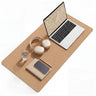 Sous-main de Bureau Padflux Terra marron avec coins arrondis et surface en liège de hjh OFFICE