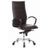 Siège de direction de qualité professionnelle PARMA 20 marron avec revêtement matelassé et base brillante de hjh OFFICE