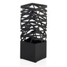 Porte-parapluies noir PLUVARIS avec motif de grille géométrique sur la partie supérieure de hjh LIVING