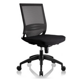 Siège de bureau de qualité professionnelle PORTO ECO noir avec dossier en maille et assise rembourrée de hjh OFFICE