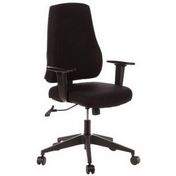 Siège de bureau de qualité professionnelle PRO-TEC 100 noir avec accoudoirs et piètement à roulettes de hjh OFFICE