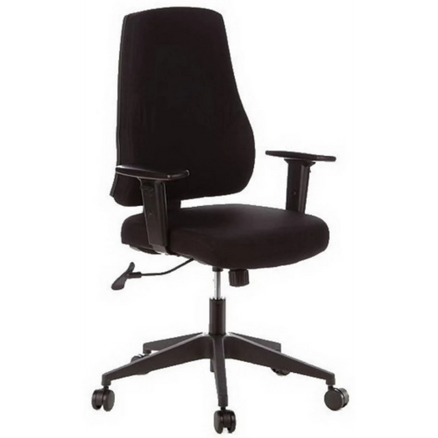 Siège de bureau de qualité professionnelle PRO-TEC 100 noir avec accoudoirs et piètement à roulettes de hjh OFFICE
