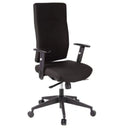 Siège de bureau de qualité professionnelle PRO-TEC 300 noir avec dossier haut et accoudoirs sur roulettes de hjh OFFICE