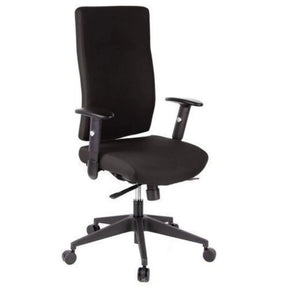 Siège de bureau de qualité professionnelle PRO-TEC 300 noir avec dossier haut et accoudoirs sur roulettes de hjh OFFICE