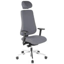 Siège de bureau de qualité professionnelle PRO-TEC 400 en tissu anthracite avec appui-tête et accoudoirs de hjh OFFICE