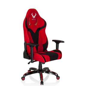 Fauteuil Gamer PROMOTER II en noir-rouge avec accoudoirs et cinq roulettes de hjh OFFICE