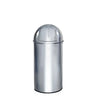 Poubelle PUSH 35L en chrome brillant avec couvercle push de hjh OFFICE