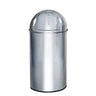 Poubelle PUSH 50L en chrome brillant avec couvercle push de hjh OFFICE