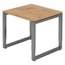 Bureau réglable en hauteur REGO 8 G avec plateau en frêne et structure graphite de hjh OFFICE PRO
